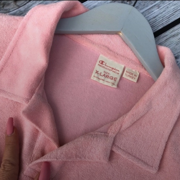 SOLD: EUC CHAMPION POLO VELOUR MENS SIZE XL - Picture 7 of 8